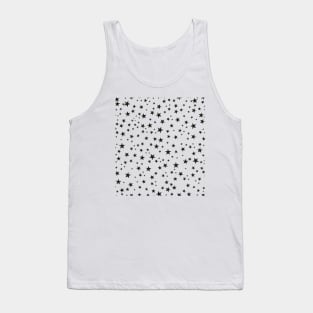 Shining black stars pattern Tank Top